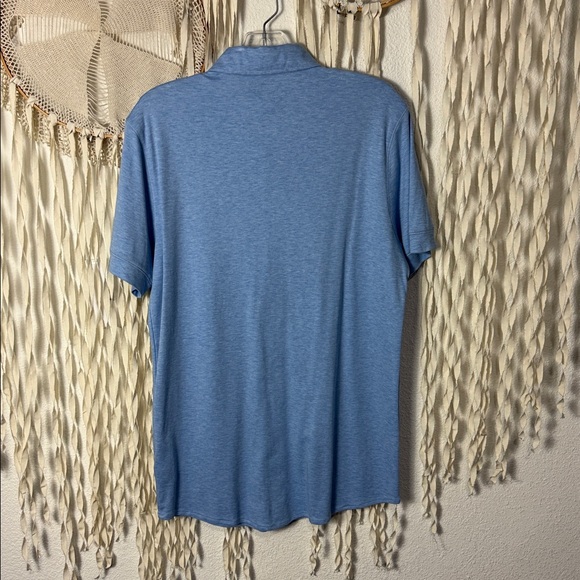 Raffi Men's Light Blue Short Sleeve Button Down Casual Shirt M - Picture 4 of 9